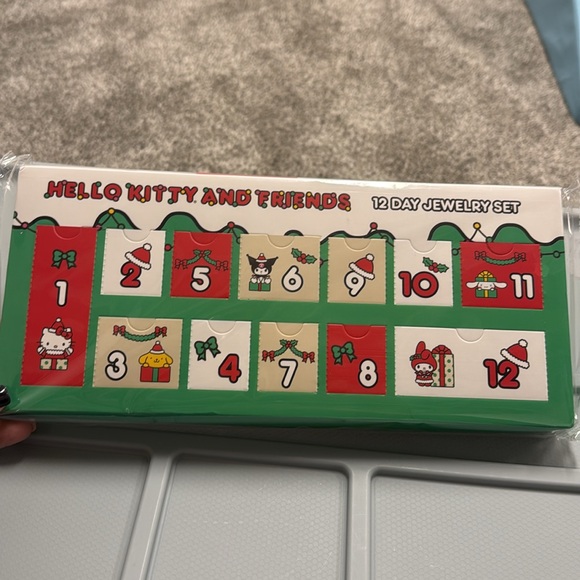 Hello Kitty Sanrio Jewelry Advent Gift Set Earrings, Necklace, Bracelet & Charms - Picture 13 of 13